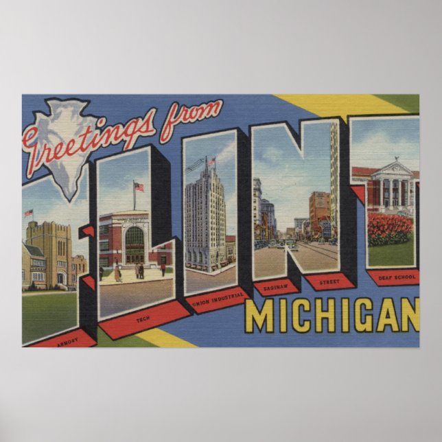 Flint, MichiganLarge Letter ScenesFlint, MI 2 Poster (Front)