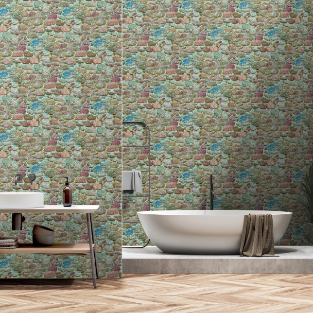 Flint Rock Wall Render (Bathroom)