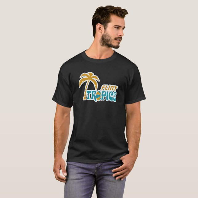 Flint Tropics Retro T-Shirt (Front Full)