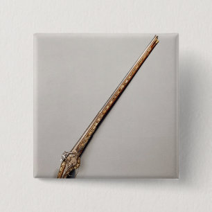 Flintlock rifle 15 cm square badge