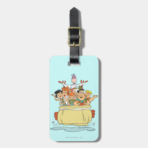 Flintstones Family Roadtrip Luggage Tag