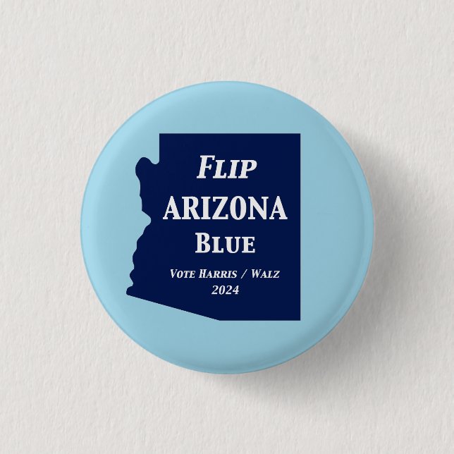 Flip Arizona Blue in 2024 3 Cm Round Badge (Front)