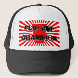 flip cup champion trucker hat