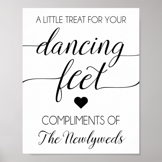 Flip Flip Wedding Favour Sign  (Front)