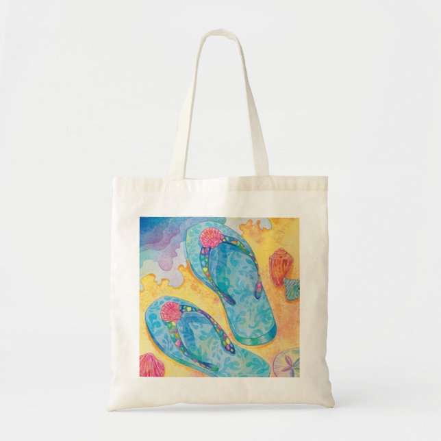 Flip Flop Beach Bag (Front)