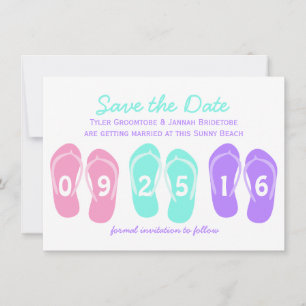 Flip Flop Beach Save the Date Invitation