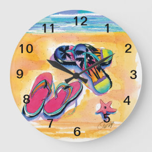 Flip-Flop clock, Large Beach Clock