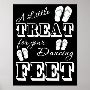 Flip Flop Dancing Wedding Sign - 11" x 14"