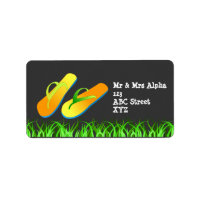 Flip flop Label