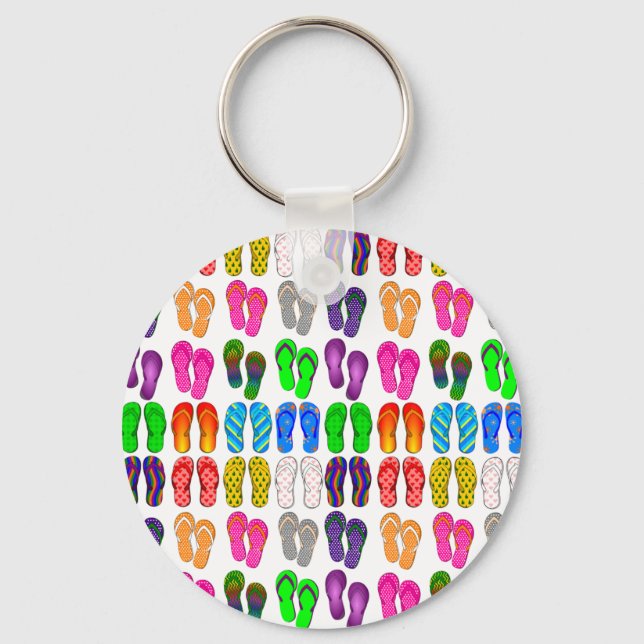Flip Flop Parade Key Ring (Front)