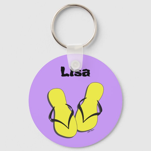 Flip Flop Parade Keychain (Front)