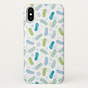 Flip Flop Pattern iPhone X Case