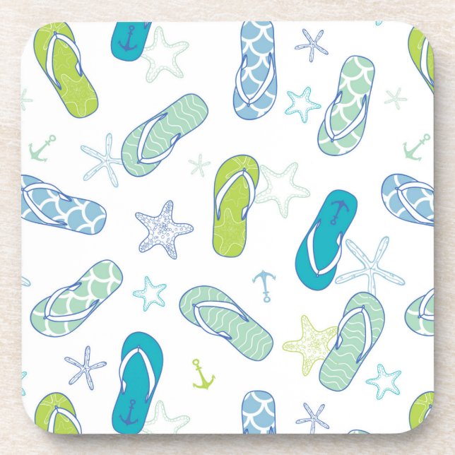 Flip Flop Pattern Coaster (Front)
