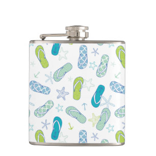 Flip Flop Pattern Hip Flask
