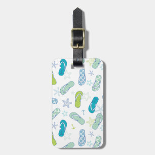 Flip Flop Pattern Luggage Tag