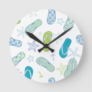 Flip Flop Pattern Round Clock