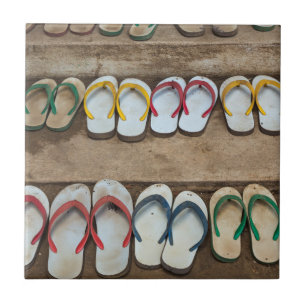 Flip Flop Sandles Ceramic Tile