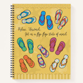 Flip Flop Spiral Notebook