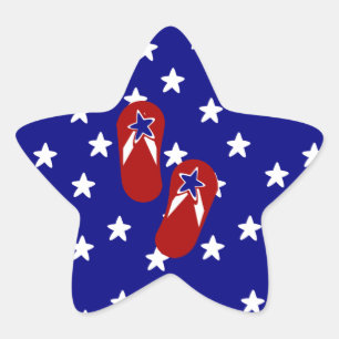 Flip Flop Time! Star Sticker