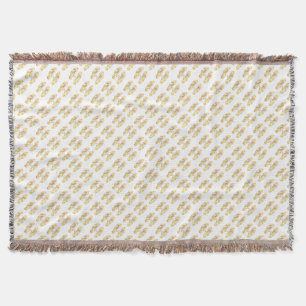 Flip Flop (yellow) Throw Blanket