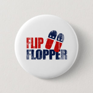 Flip Flopper Romney.png 6 Cm Round Badge