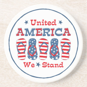 Flip Flops America Coaster