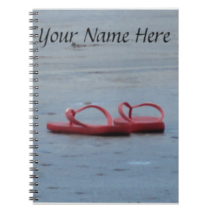 Flip Flops at the Beach Notebook