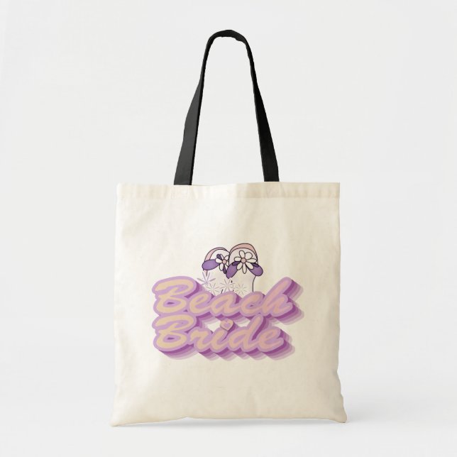 Flip Flops Beach Bride Tshirts and Gifts Tote Bag (Front)