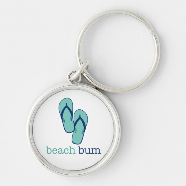 Flip Flops Beach Bum Key Ring (Front)