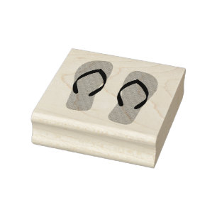 Flip Flops Beach Sandals Rubber Stamp