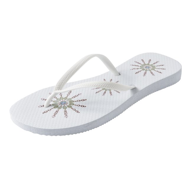 Flip-Flops - Bead and Chain Stars Thongs (Angled)