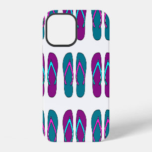 Flip Flops: Bright White Vintage. iPhone 12 Case