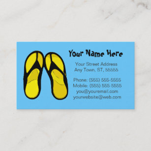 Flip Flops Business Card