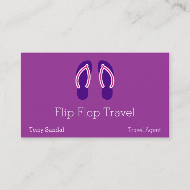 Flip Flops Business Card (Front)