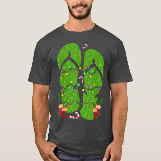 Flip Flops Christmas Lights Hawaii Summer Christma T-Shirt