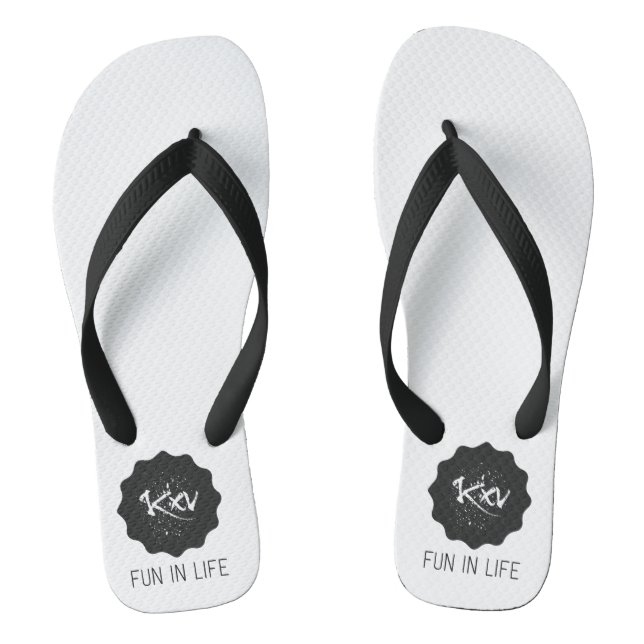 Flip Flops Couple Fun in Life (Footbed)