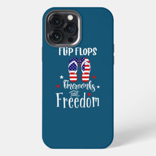Flip Flops Fireworks And Freedom 4th Of July iPhone 13 Pro Max Case