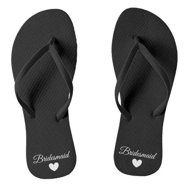 Flip-Flops - Heart Fab Bridesmaid Thongs (Footbed)