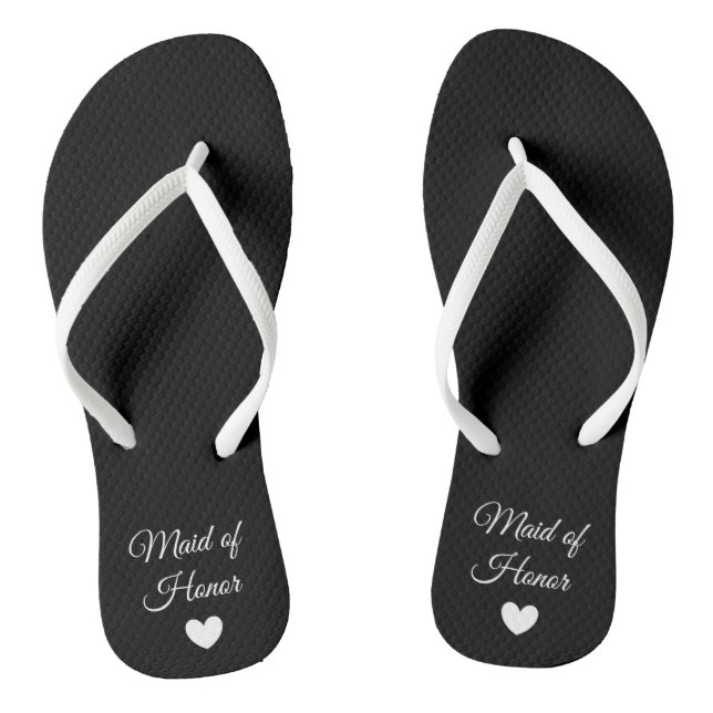 Flip-Flops - Heart Fab Maid of Honour Thongs (Footbed)