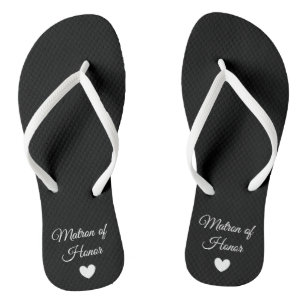 Flip-Flops - Heart Fab Matron of Honour Thongs