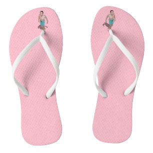 Flip Flops - Little Guy Between Toes Looks Up To U