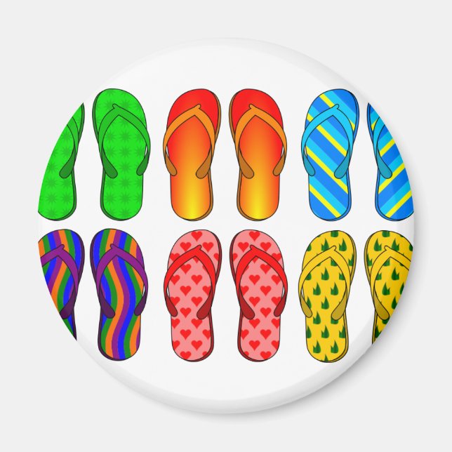 Flip Flops Magnet (Front)