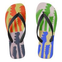 Flip Flops Multi Coloured Guitar Design