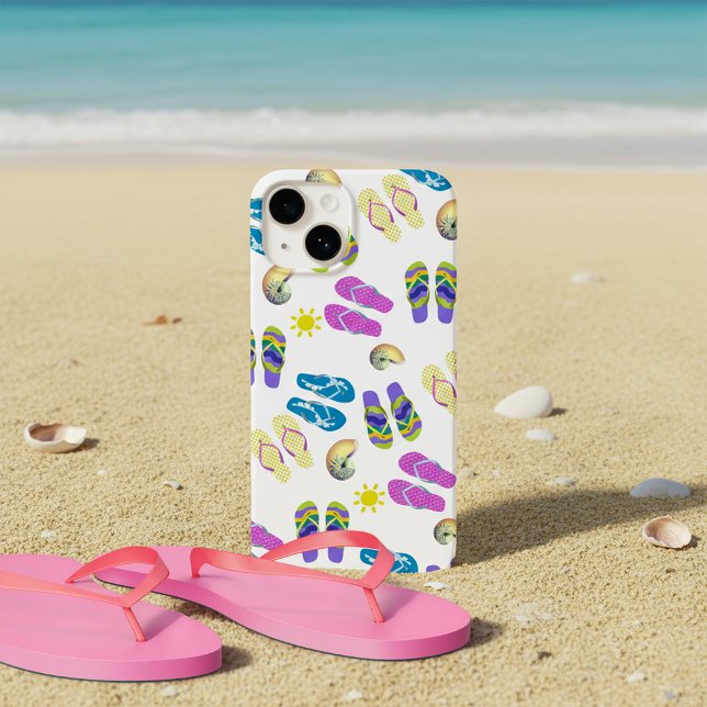 Flip Flops On The Beach Case-Mate iPhone Case (Creator Uploaded)