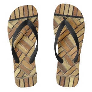 Flip Flops - Patterned bricks