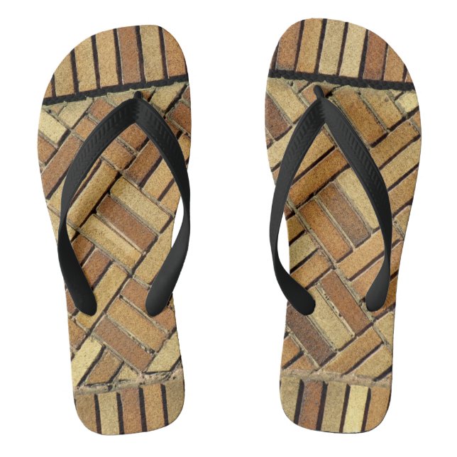 Flip Flops - Patterned bricks (Footbed)