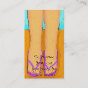 Flip Flops Pedicurist Business Card