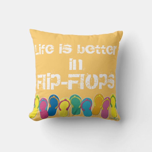 Flip-flops pillow (Front)