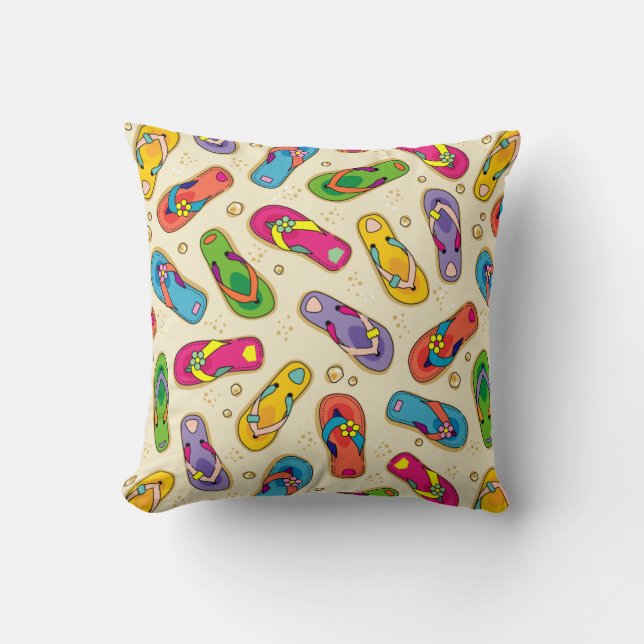 Flip Flops Pillow (Front)