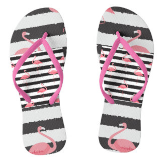 Flip Flops, Pink Flamingo Thongs